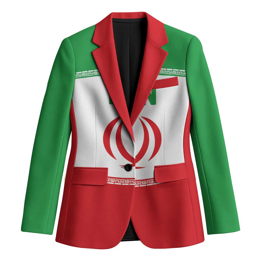 Iran Flag Custom Blazer Persian Pride National Colors