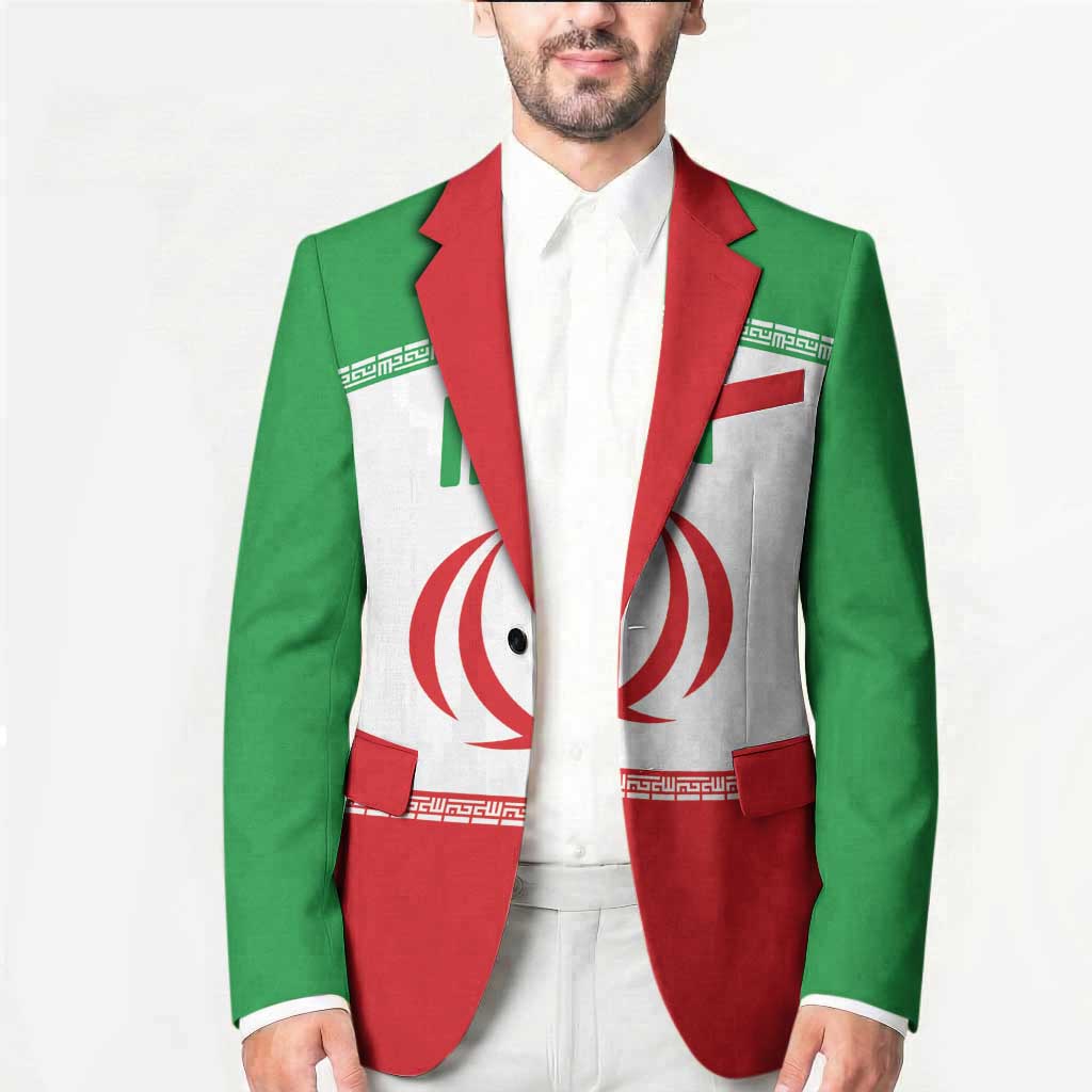 Iran Flag Custom Blazer Persian Pride National Colors