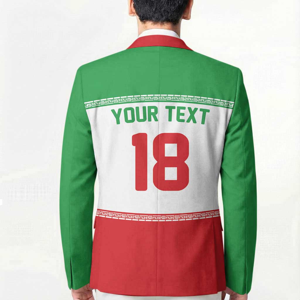 Iran Flag Custom Blazer Persian Pride National Colors
