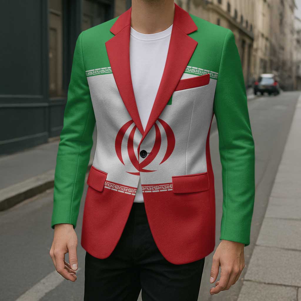 Iran Flag Custom Blazer Persian Pride National Colors
