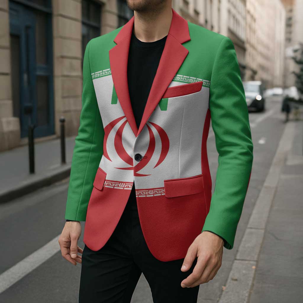 Iran Flag Custom Blazer Persian Pride National Colors