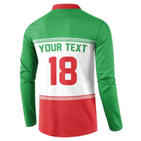 Iran Flag Custom Button Sweatshirt Persian Pride National Colors