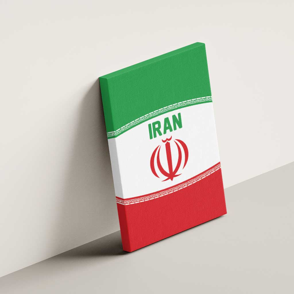 Iran Flag Canvas Wall Art Persian Pride National Colors