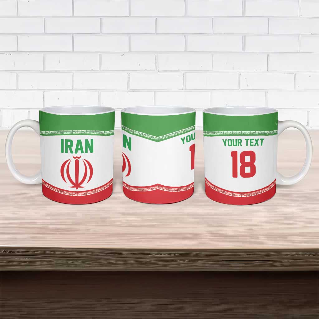Iran Flag Custom Ceramic Mug Persian Pride National Colors