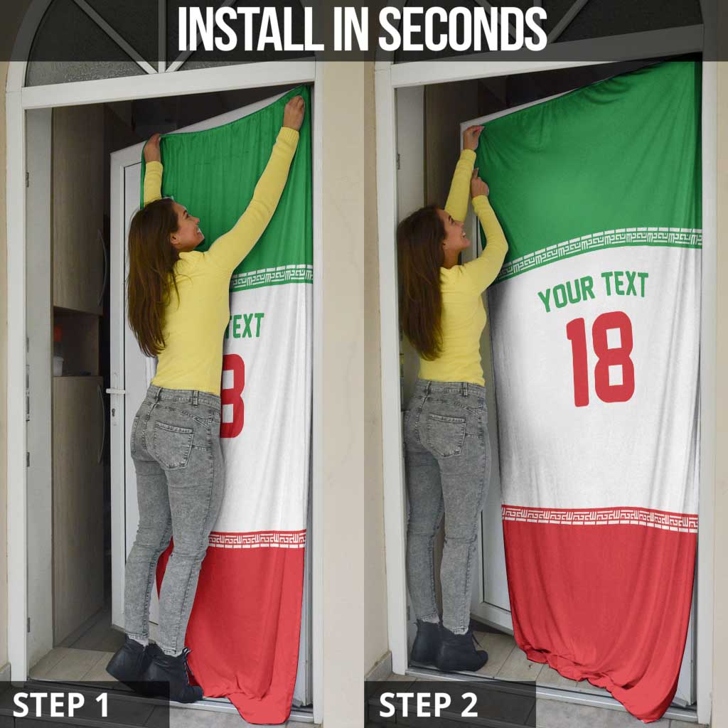 Iran Flag Custom Door Cover Persian Pride National Colors