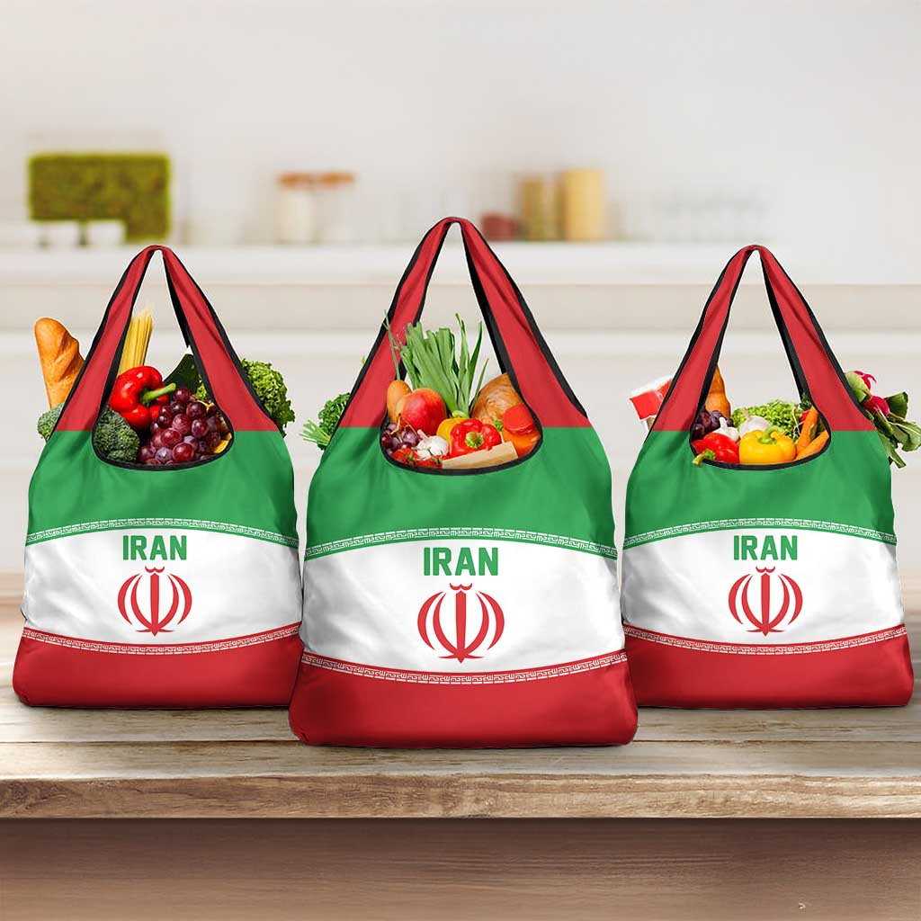 Iran Flag Grocery Bag Persian Pride National Colors