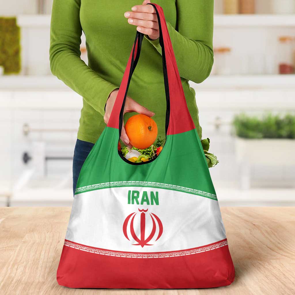 Iran Flag Grocery Bag Persian Pride National Colors