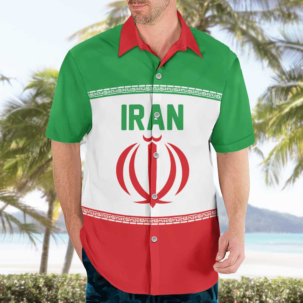 Iran Flag Custom Hawaiian Shirt Persian Pride National Colors