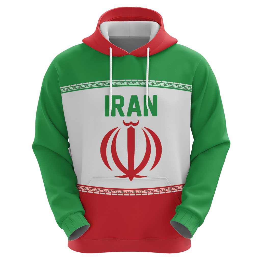 Iran Flag Custom Hoodie Persian Pride National Colors