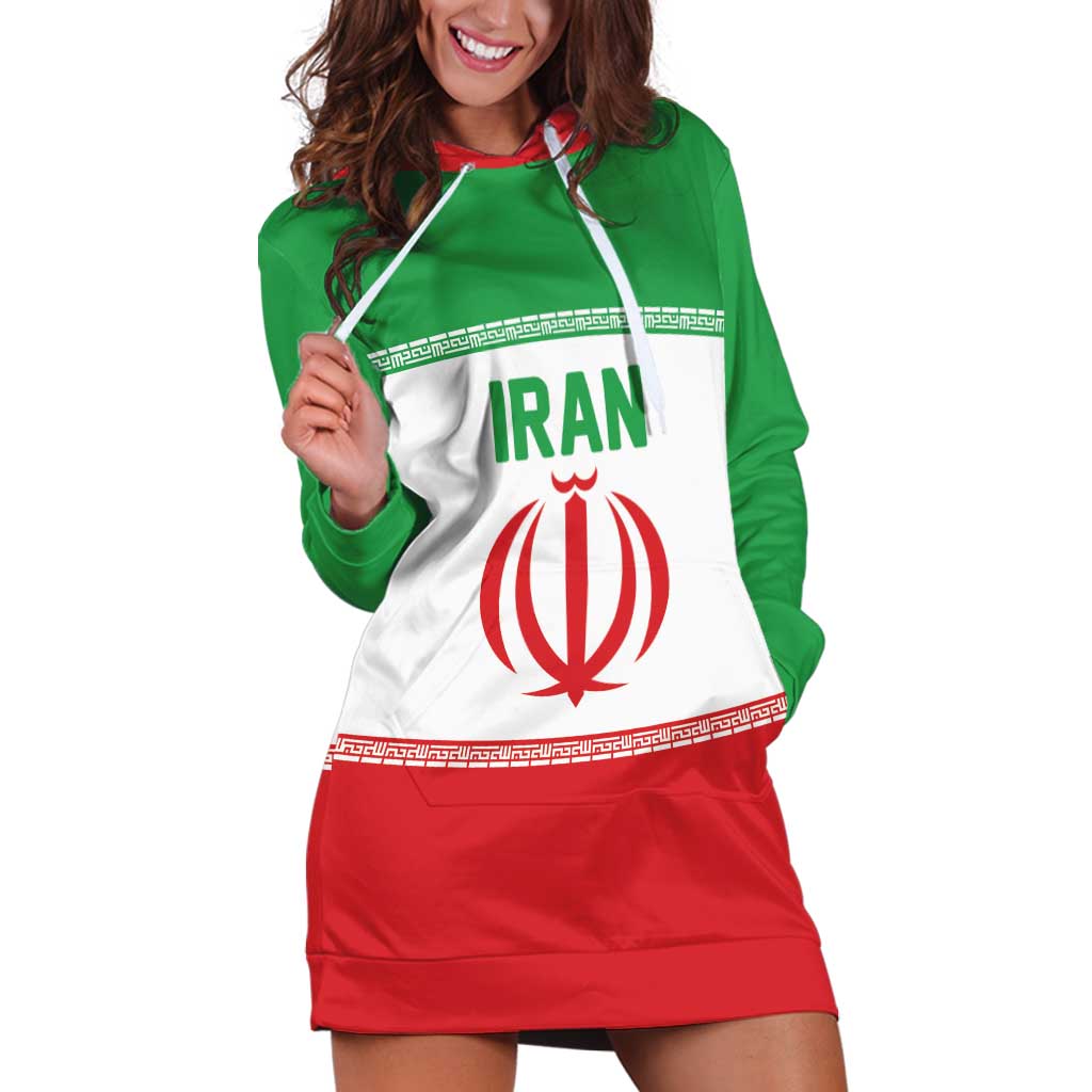 Iran Flag Custom Hoodie Dress Persian Pride National Colors