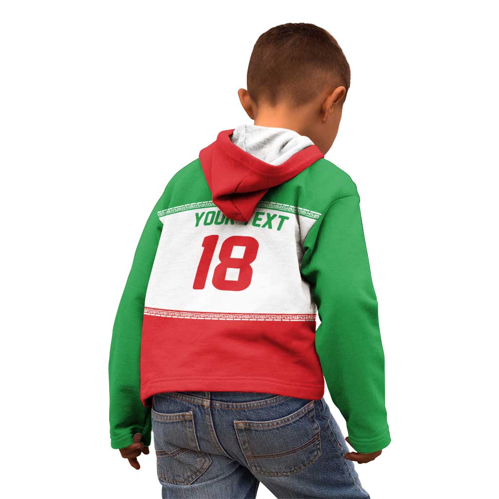 Iran Flag Custom Kid Hoodie Persian Pride National Colors