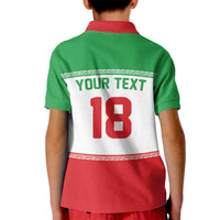 Iran Flag Custom Kid Polo Shirt Persian Pride National Colors