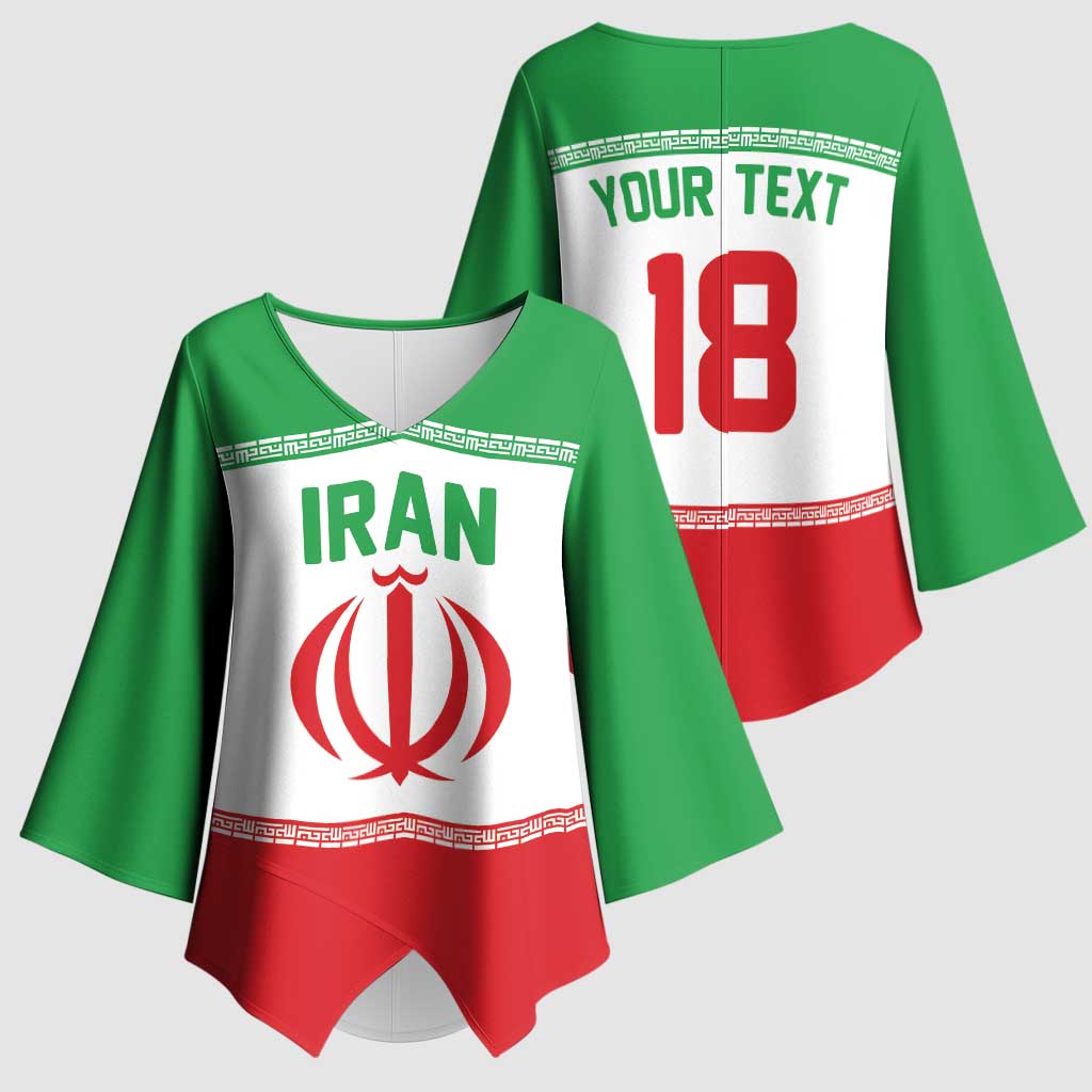 Iran Flag Custom Kimono Sleeve Blouse Persian Pride National Colors
