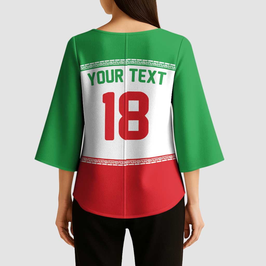 Iran Flag Custom Kimono Sleeve Blouse Persian Pride National Colors