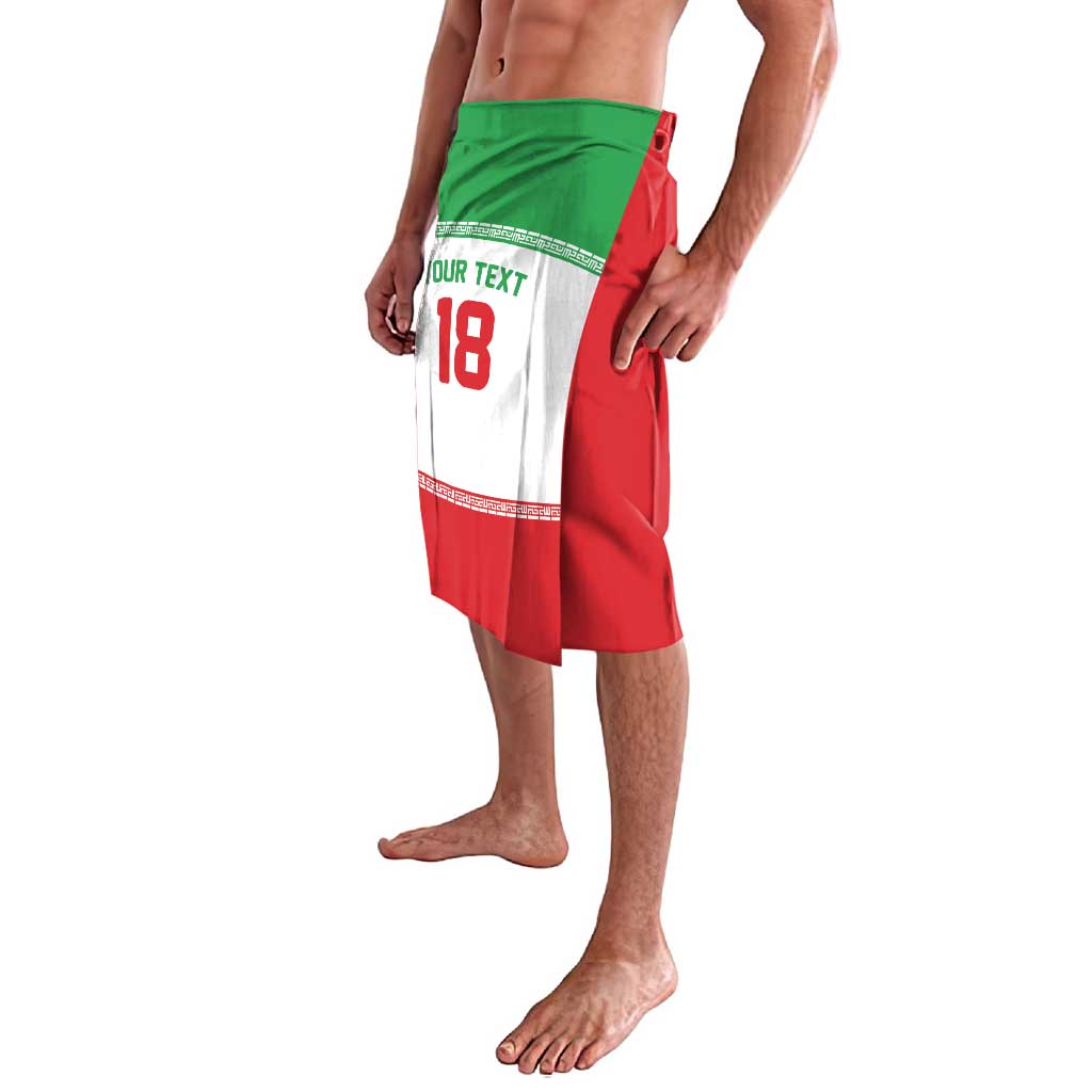 Iran Flag Custom Lavalava Persian Pride National Colors