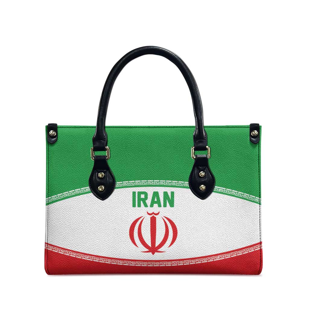 Iran Flag Leather Bag Persian Pride National Colors