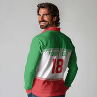 Iran Flag Custom Long Sleeve Polo Shirt Persian Pride National Colors