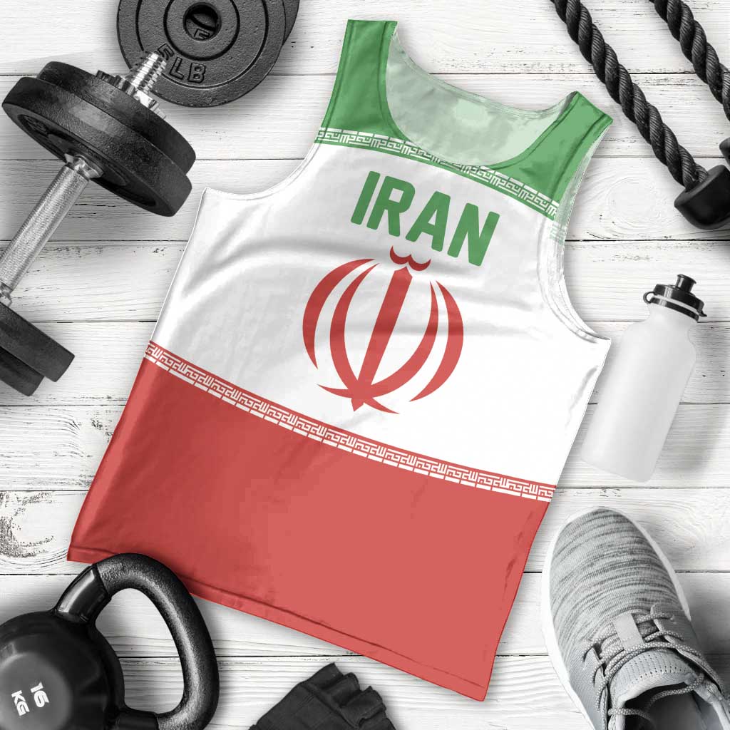 Iran Flag Custom Men Tank Top Persian Pride National Colors