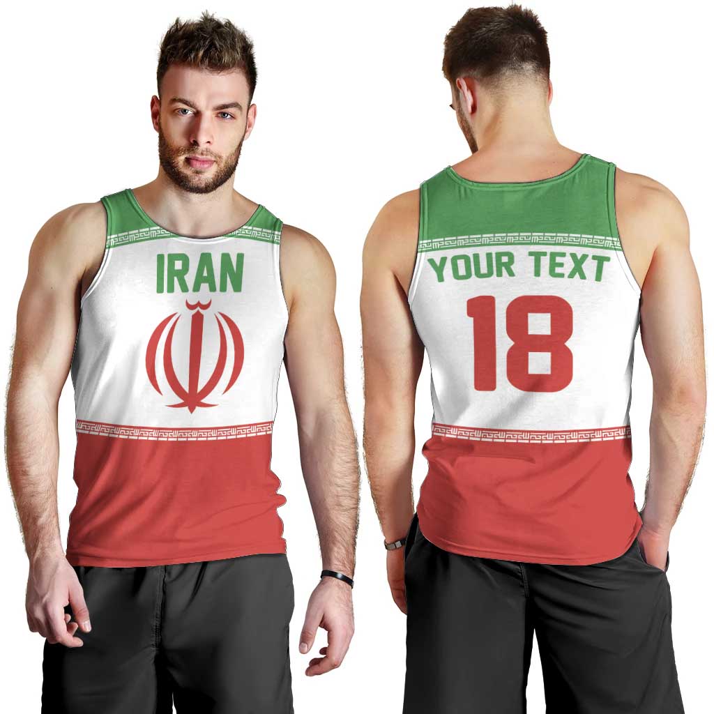 Iran Flag Custom Men Tank Top Persian Pride National Colors