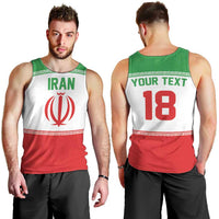 Iran Flag Custom Men Tank Top Persian Pride National Colors