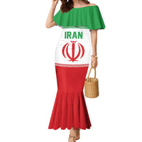 Iran Flag Custom Mermaid Dress Persian Pride National Colors