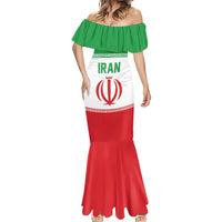 Iran Flag Custom Mermaid Dress Persian Pride National Colors