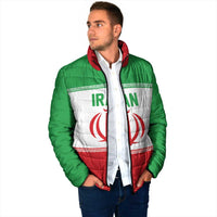Iran Flag Custom Padded Jacket Persian Pride National Colors