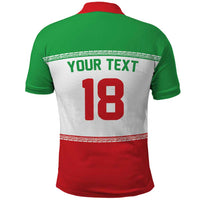 Iran Flag Custom Polo Shirt Persian Pride National Colors