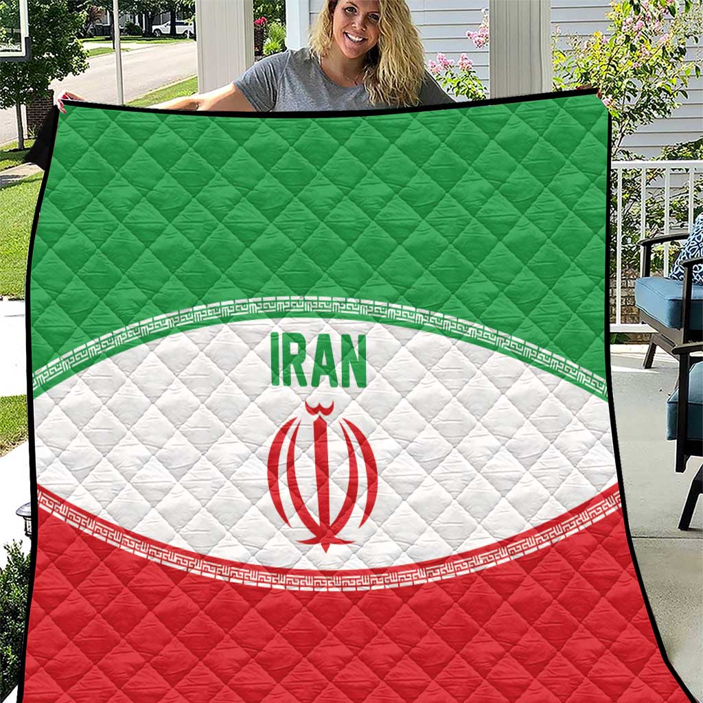 Iran Flag Quilt Persian Pride National Colors