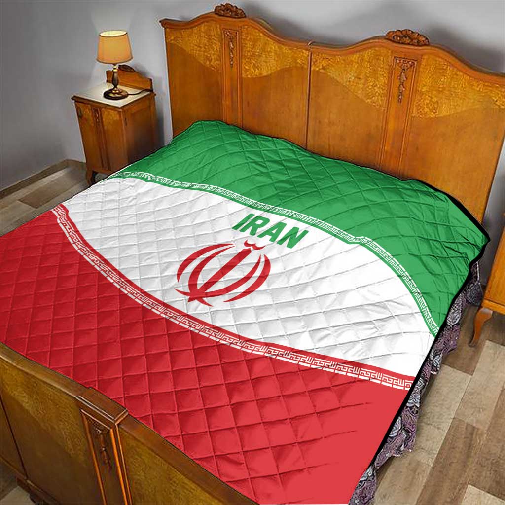 Iran Flag Quilt Persian Pride National Colors