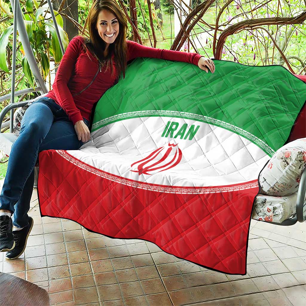 Iran Flag Quilt Persian Pride National Colors