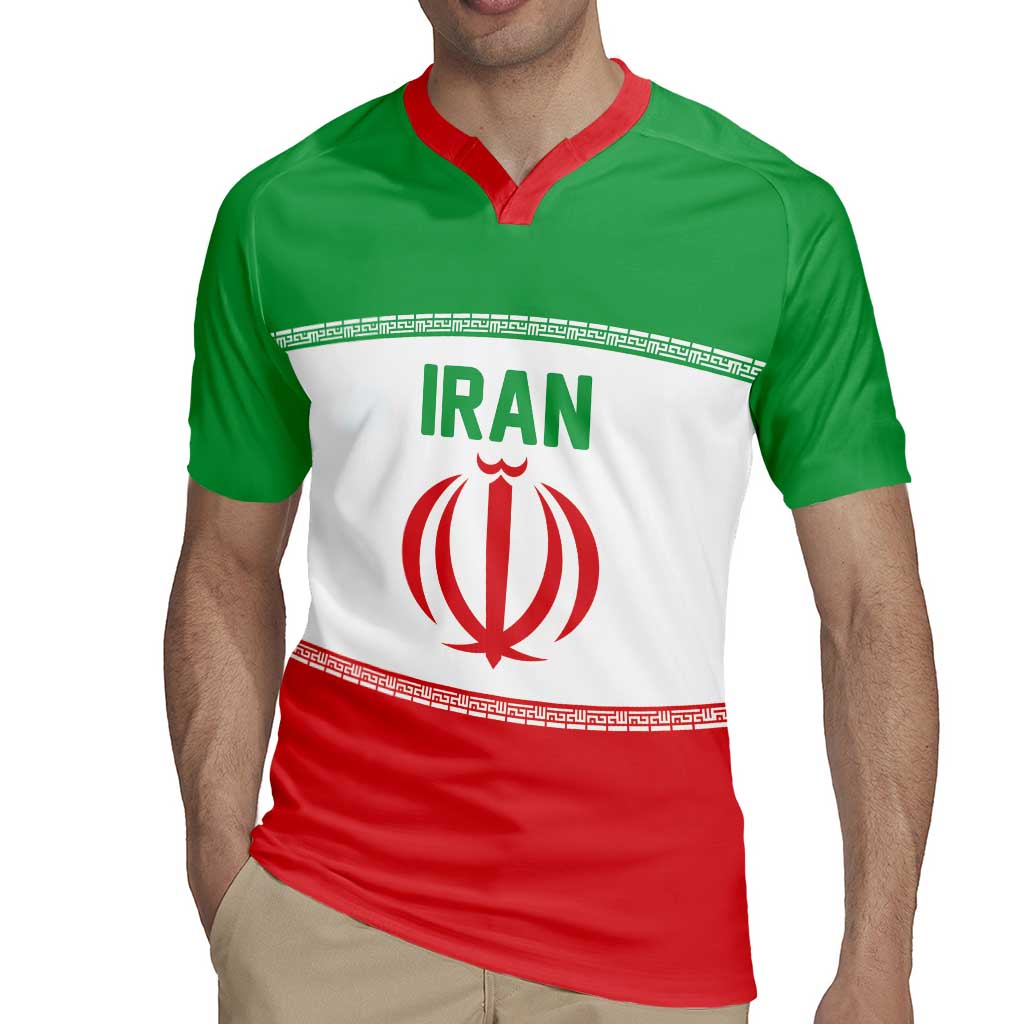 Iran Flag Custom Rugby Jersey Persian Pride National Colors