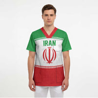Iran Flag Custom Scrub Top Persian Pride National Colors