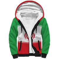 Iran Flag Custom Sherpa Hoodie Persian Pride National Colors