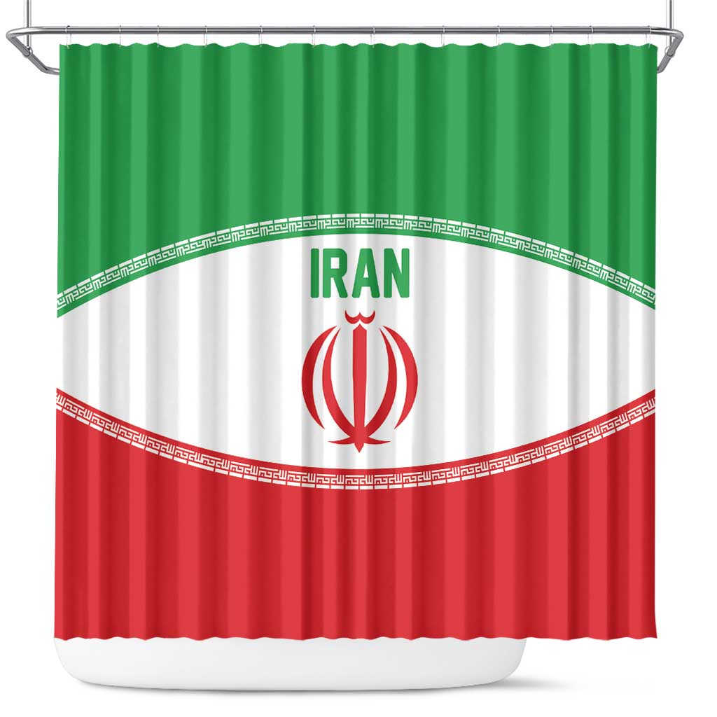 Iran Flag Shower Curtain Persian Pride National Colors