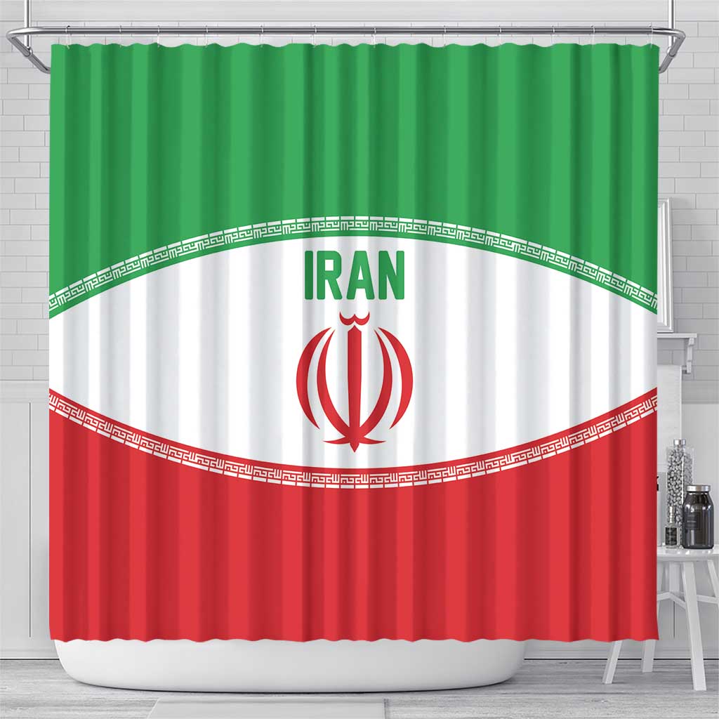 Iran Flag Shower Curtain Persian Pride National Colors