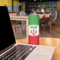 Iran Flag Custom Skinny Tumbler Persian Pride National Colors