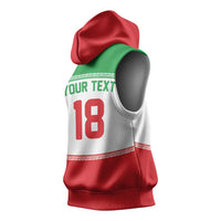 Iran Flag Custom Sleeveless Hoodie Persian Pride National Colors