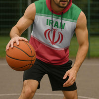 Iran Flag Custom Sleeveless Hoodie Persian Pride National Colors