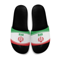 Iran Flag Slide Sandals Persian Pride National Colors
