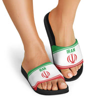 Iran Flag Slide Sandals Persian Pride National Colors