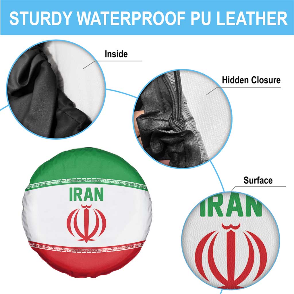 Iran Flag Spare Tire Cover Persian Pride National Colors