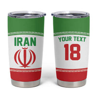 Iran Flag Custom Tumbler Cup Persian Pride National Colors