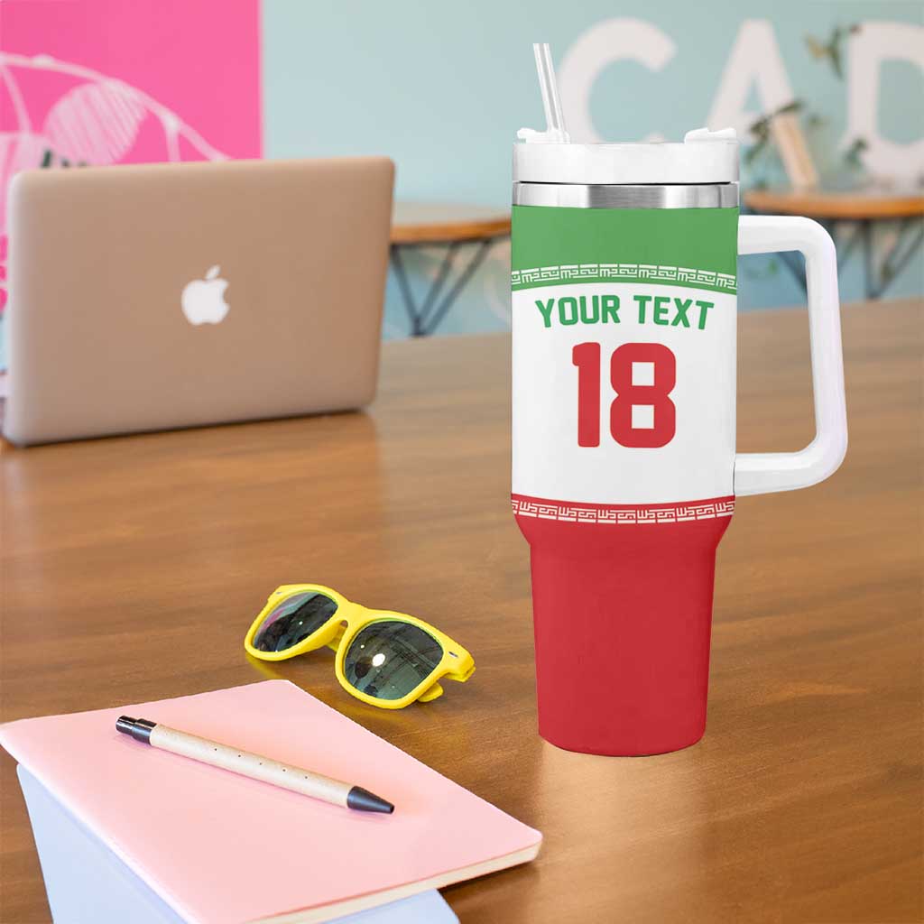 Iran Flag Custom Tumbler With Handle Persian Pride National Colors