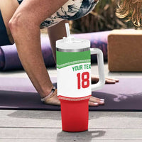 Iran Flag Custom Tumbler With Handle Persian Pride National Colors