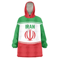 Iran Flag Custom Wearable Blanket Hoodie Persian Pride National Colors