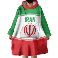 Iran Flag Custom Wearable Blanket Hoodie Persian Pride National Colors