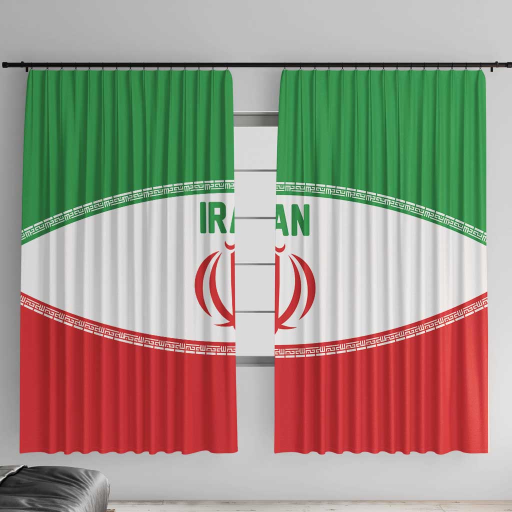 Iran Flag Window Curtain Persian Pride National Colors