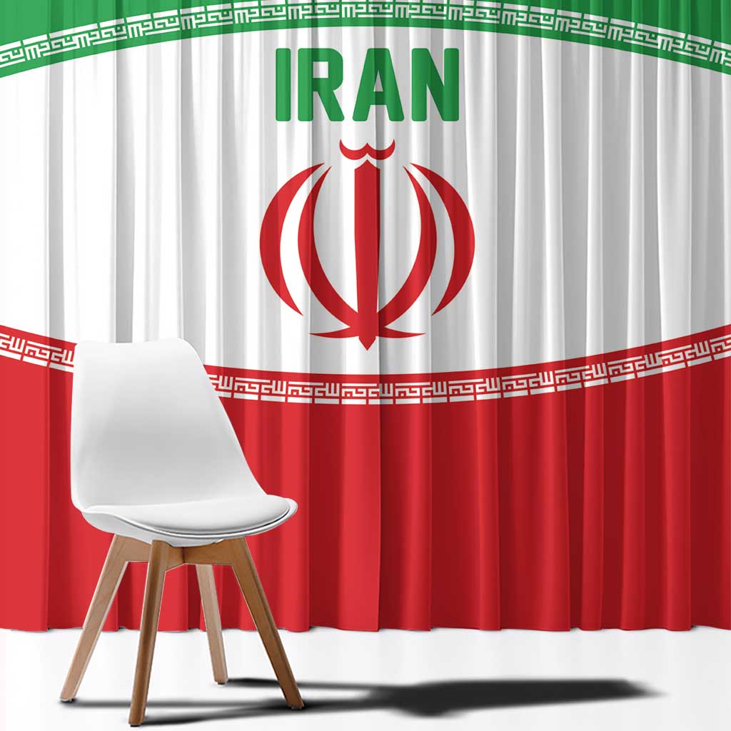 Iran Flag Window Curtain Persian Pride National Colors