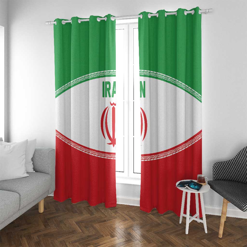Iran Flag Window Curtain Persian Pride National Colors